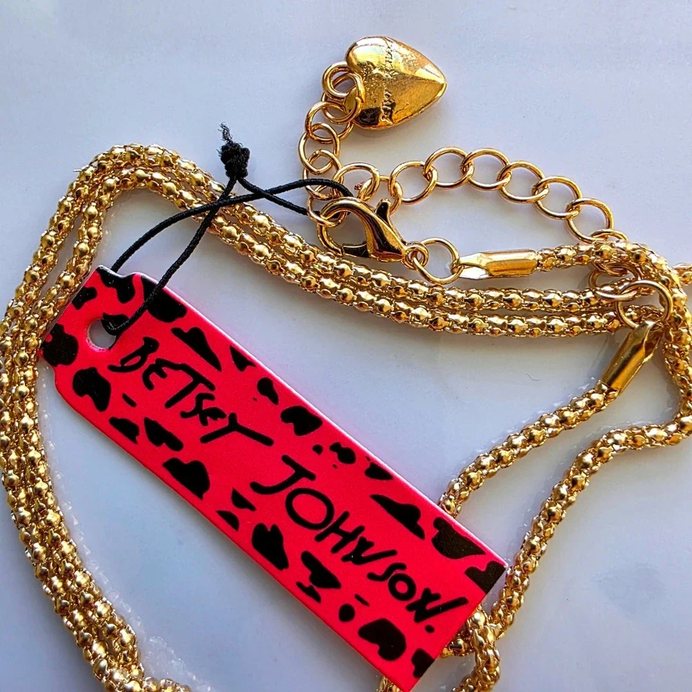 Betsey Johnson‎ King Frog Prince Pendant Gold Tone Necklace Rhinestone